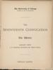 University of Chicago Convocation Programs, January 2, 1897