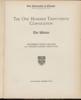 University of Chicago Convocation Programs, December 22, 1925