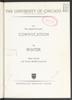 University of Chicago Convocation Programs, March 16, 1973