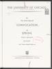 University of Chicago Convocation Programs, June 11, 1982, Session 1