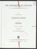 University of Chicago Convocation Programs, June 13, 1986, Session 1