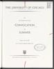 University of Chicago Convocation Programs, August 25, 1989