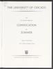 University of Chicago Convocation Programs, August 24, 1990