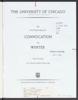 University of Chicago Convocation Programs, March 20, 1998