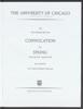 University of Chicago Convocation Programs, June 13, 1999