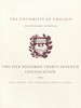University of Chicago Convocation Programs, June 3, 2023