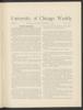 University of Chicago Weekly, February 4, 1893
