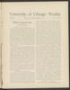 University of Chicago Weekly, March 4, 1893