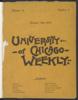 University of Chicago Weekly, October 5, 1893