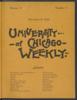 University of Chicago Weekly, November 16, 1893