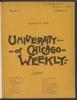 University of Chicago Weekly, December 14, 1893