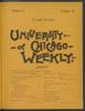University of Chicago Weekly, December 21, 1893