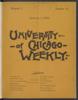 University of Chicago Weekly, January 4, 1894