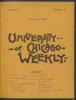 University of Chicago Weekly, February 1, 1894