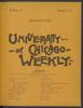 University of Chicago Weekly, February 22, 1894