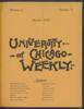 University of Chicago Weekly, March 1, 1894