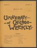 University of Chicago Weekly, March 22, 1894