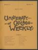 University of Chicago Weekly, April 5, 1894