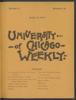 University of Chicago Weekly, April 12, 1894