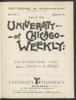 University of Chicago Weekly, July 19, 1894