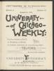 University of Chicago Weekly, August 16, 1894