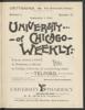 University of Chicago Weekly, September 6, 1894