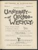 University of Chicago Weekly, September 13, 1894