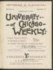 University of Chicago Weekly, September 20, 1894