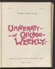 University of Chicago Weekly, December 15, 1898