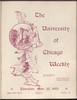 University of Chicago Weekly, May 30, 1901