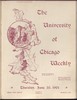 University of Chicago Weekly, June 20, 1901
