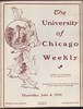 University of Chicago Weekly, July 4, 1901
