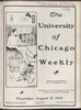 University of Chicago Weekly, August 15, 1901