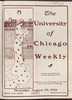 University of Chicago Weekly, August 29, 1901
