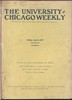 University of Chicago Weekly, July 26, 1907