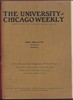 University of Chicago Weekly, August 16, 1907